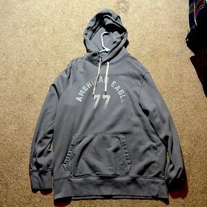 American Eagle Grey Hoodie Size Large Men’s